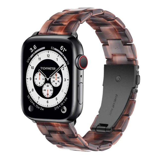 Omter Correa De Repuesto Para Apple Watch 42 Mm, 41 Mm, 40 Mm, 38 Mm, Mujer, Hombre, Correa De Pulsera De Resina A La Moda Para Iwatch Series 11 10 9 8 7 6 Se 5 4 3 2 1 (Chocolate 42 Mm 41 Mm 40 Mm 38