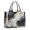 Black White Gold, variant on Large Capacity Tote Bag,Blue and Gold Marble Sparkle Waves Pattern Handbag Fashion Luxury Tote Bag,15.7"x13"x 5.1" Inches,Laptop Compatible