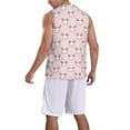thumbnail image 2 of Xecao Cute Rabbit print basketball shirt for both men and women, a unisex basketball jersey perfect for theme parties-Large, 2 of 6