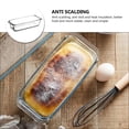 thumbnail image 4 of 1Pc Household Baking Pan Tempered Glass Plate Rectangular Salad Bowl (White), 4 of 5