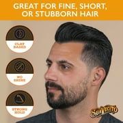 (2 pack) Suavecito Firme Clay Pomade, for All Hair Types, Men, 4 oz