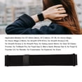 thumbnail image 4 of 22mm Quick Release Stainless Steel Magnetic Mesh Watch Band Loop Strap Replacement for Smartwatches, Black, 4 of 5