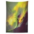 thumbnail image 3 of Ambesonne Fantasy Tablecloth Rectangular Table Cover, House in Magic Warm Toned, 60"x90", Yellow Green, 3 of 4