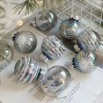 thumbnail image 5 of 6 piezas de 6 cm de bolas de Navidad coloridas colgantes irrompibles reutilizables para árbol de Navidad, elegante decoración navideña de plástico, 5 of 5