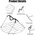 thumbnail image 3 of Steamer Rack Trivet with Heat Resistant Silicone Handles, Compatible with Instant Pot Accessories 6 Qt 8 Quart, Pressure Cooker Trivet, Stainless Steel Steam Rack, Easy Removal Cook form Pot, 3 of 7