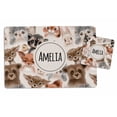 thumbnail image 1 of Printtoo Personalized Placemat & Coaster Set For Kids Toddlers,Birthday Gift For Boys,Gift For Girls,Animals-8x11.5 Inch, 1 of 5