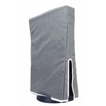 Game Console Dust Cover Protector Game Console Vertical Dust Cover Oxford Cloth Game Console Dust Cover Protector for PS5 Black Grey