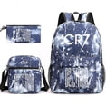 thumbnail image 1 of Fashion Cr7 3pcs Sets Backpack Mochila New Students Capacity School Bags Bookbag Travel Bag, 1 of 4