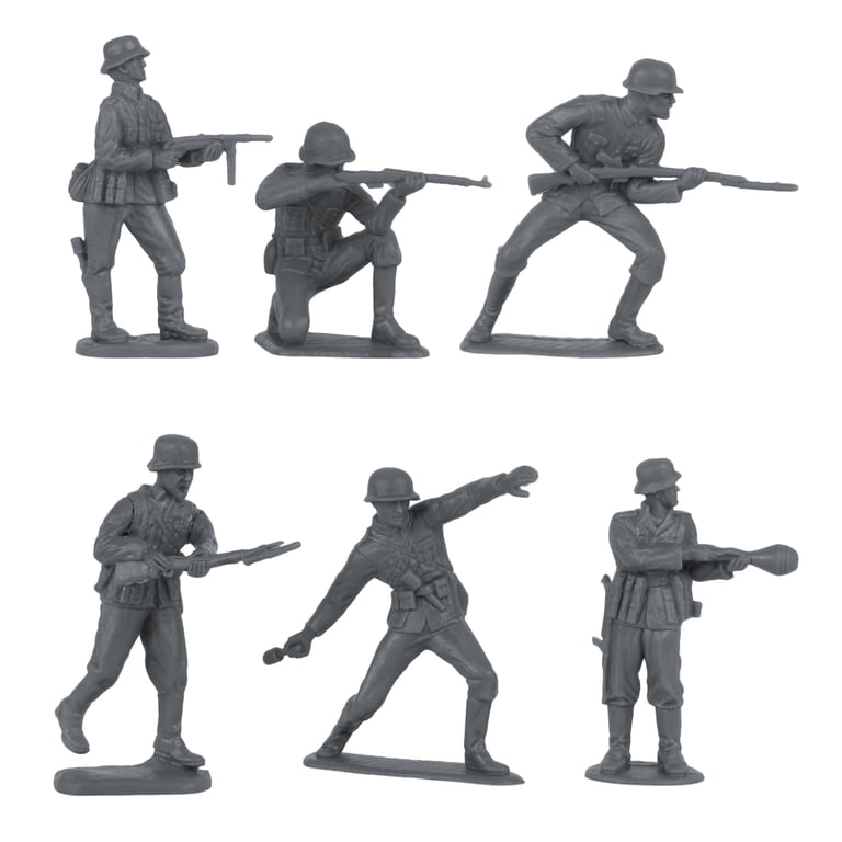 BMC Toys, Plastic Army Men, 32pc WW2 German Infantry Set - Walmart.com