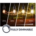 thumbnail image 6 of Newhouse Lighting LED String Lights with Weatherproof Technology, Dimmable with Wireless Remote Control, 48ft and 16 (15+1 Free) LED Light Bulbs Included, 6 of 6