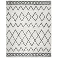 thumbnail image 2 of SAFAVIEH Equinox Erica Abstract Polyester Shag Area Rug, Cream/Grey, 8' x 10', 2 of 7