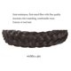 thumbnail image 2 of 5 hilos de pelo sintético trenza diadema peluca clásico grueso trenzas anchas elástico multicolor diadema mujeres aseo sombreros, marrón oscuro JAMW Sencillez, 2 of 5