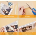 thumbnail image 4 of 1 Set Bookbinding Kit Including Cotton Gauze Fabric DIY Crafts with Plastic Letter Opener Knife Tools Mixed Color 115x52x0.03cm 4 sheets, 4 of 7