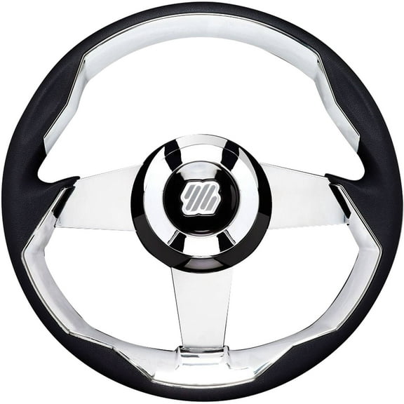 Uflex 69484R GRIMANI 13.8" Steering Wheel with Polished Spokes- Blue