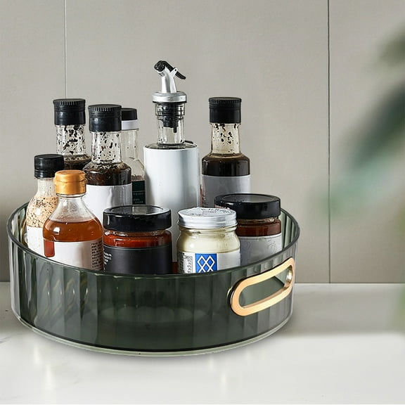 YZEGDCH Under $10 Lazy Susan Turntable Organizer Non-Skid Spicy Rack Pantry Organization & Storage for Dining Table Pantry Kitchen Countertop Home Decor