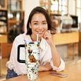 thumbnail image 6 of Fall Tumbler 40 oz Tumbler with Handle and Straw Lid Leak Proof - Welcome Home Pumpkin Coffee Mug Autumn Thanksgiving Fall Gifts for Women Happy Party, 6 of 6