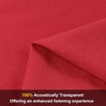 thumbnail image 3 of Speaker Mesh Fabric - Professional Dust Protection Cloth for KTV & Home Audio, 217"x54" Red, 3 of 8