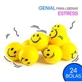 thumbnail image 2 of Bolas Antiestrés Neliblu Paquete de 24 5 cm amarillo, 2 of 5