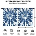 thumbnail image 2 of Blackout Kids Curtains,Blue White Tie Dye Mandala Pattern Childrens Insulated Curtains Set Of 2,Bedroom Essentials,Toddler Room Decor 52"x63", 2 of 5