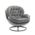 thumbnail image 4 of Accent chair TV Chair Living room Chair with Ottoman, Gray, 4 of 7