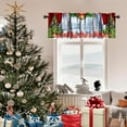 thumbnail image 4 of Christmas Valance Curtains for Bedroom,Gradient Abstract Christmas Tinsel Colorful Bells Winter Xmas Tree Pine Theme Short Window Treatment for Kitchen Bathroom 54x18 Inch,Red Green, 4 of 6