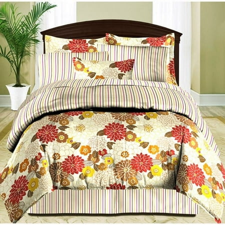 Sophie Microfiber 6pc Bed in a Bag, Latte