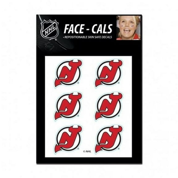 Wincraft 1493459406 NHL New Jersey Devils Tattoo Face Cals