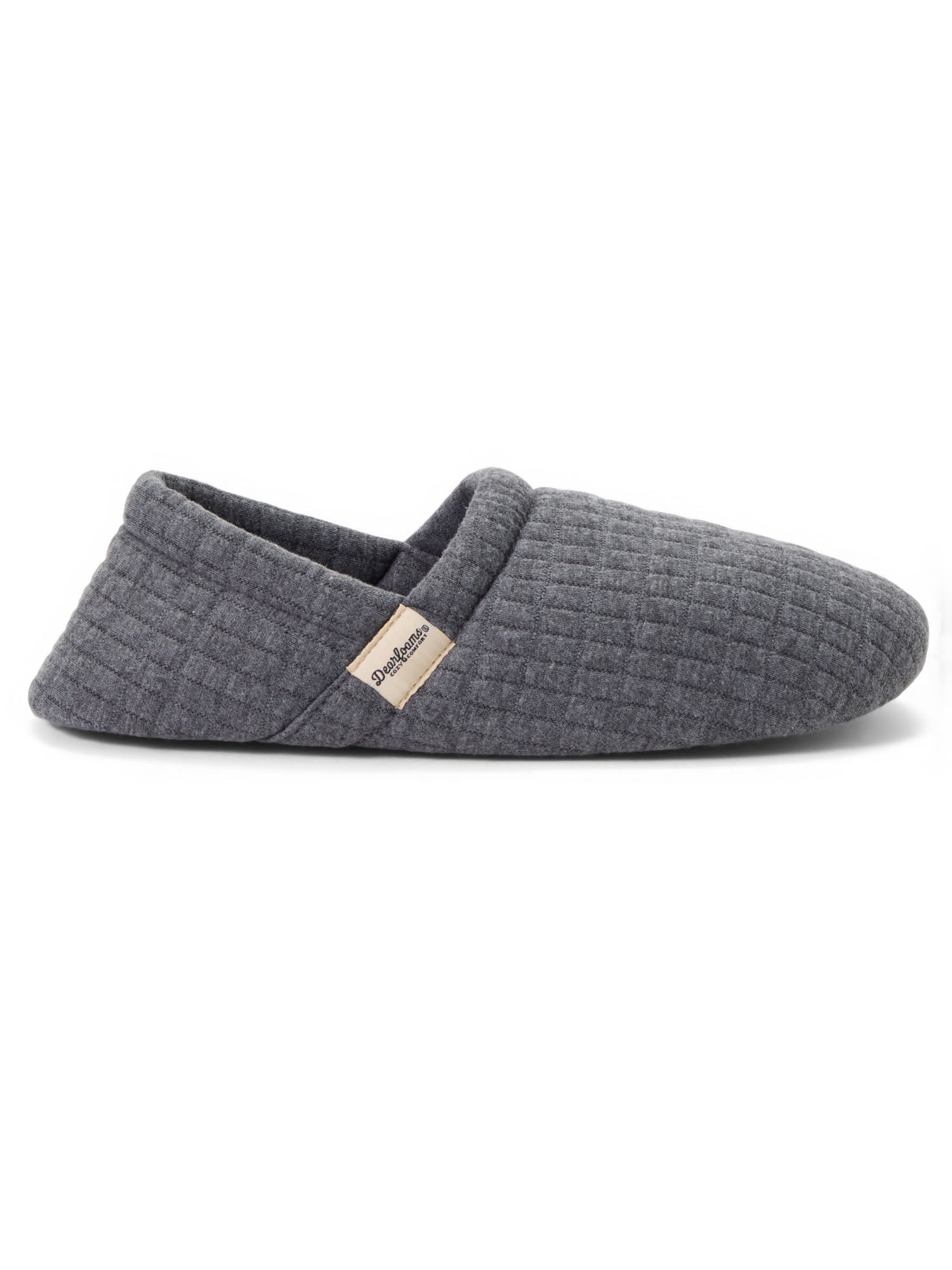 Dearfoams Cozy Comfort Men's Travel Jersey Knit Slipper Socks