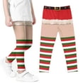 thumbnail image 3 of Favoffer Girls Christmas Printed Leggings High Waist Stretchy Soft Tights for Daily Wear Holiday Party 3-8Y, 3 of 5