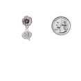 thumbnail image 3 of Delight Jewelry Silver-tone Emoticon :-) - Smiling - Two-tone Daisy Flower Post Earrings, 3 of 4