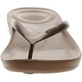 thumbnail image 2 of Fit Flop Women's Iqushion Ergonomic Flip Bronze Sandal - 5M, 2 of 13