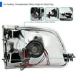 thumbnail image 4 of Spec-D Tuning Chrome Housing Clear Lens Led Headlights Compatible with 1997-2003 Ford F150, 1997-2002 Ford Expedition, L+R Pair Head Light Lamp Assembly, 4 of 6