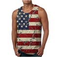 thumbnail image 2 of Axiiglly USA Flag Tank Tops Men Sleeveless 4th of July Independence Day Shirts, S-2XL, 2 of 5