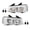 Clear lens, variant on CROSSDESIGN Pair LED Headlights Lamp Clear / Black Fit For 2003-19 Chevy Express GMC Savana