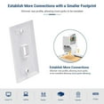 thumbnail image 4 of Conector Keystone RJ45 Cat6 ZoeRax sin herramientas, paquete de 50 unidades, blanco, 4 of 6
