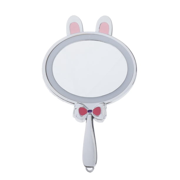 Espejo de Maquilje Por LED de Viaje de Conejo para El de Piel - Pta Sunnimix Espejo de mano con luz