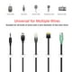 thumbnail image 4 of Eigraketly Clip organizador de cables versátil, 40 pack/lote, para una fácil gestión de cables, organización duradera Herramientas y ferretería blanco, 4 of 6