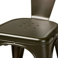 thumbnail image 3 of Baxton Studio Ryland Brown Finished Metal Dining Chair (Set of 4), 3 of 7