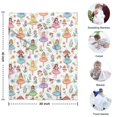 thumbnail image 4 of Colorful Fairy Flower Pattern Blanket,Comfortable Soft Flannel Throw Blanket,All Season,Warm Lightweight Blankets for Sofa Bed Couch Living Room Chair,30"x40", 4 of 4