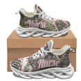 thumbnail image 1 of Zapatillas deportivas informales con estampado de caduceo médico para mujer, suaves y cómodas, para el trabajo en el hospital, para deportes al aire libre, con cordones, 1 of 6