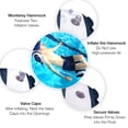 thumbnail image 4 of 3 Pack Premium Inflatable Aqua Portable Summer Water Hammock Bed, Chair, Lounger Float for Adults, 3 x Navy, 4 of 6