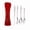 Butterfly 4-Piece Flatware Set Bright Red, variant on 4-Piece Stainless Steel Flatware Set with Portable Canvas Pouch, Premium Steak Knife, Fork and Spoon Cutlery Kit, Eco-Friendly Reusable Travel Utensils for Camping, Picnics and Office Lunch