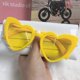 thumbnail image 3 of New Heart-shaped Sunglasses for Women, Trendy Cute Heart Glasses Retro Taylor Sunglasses (yellow) Fashion Eyewear, 3 of 4