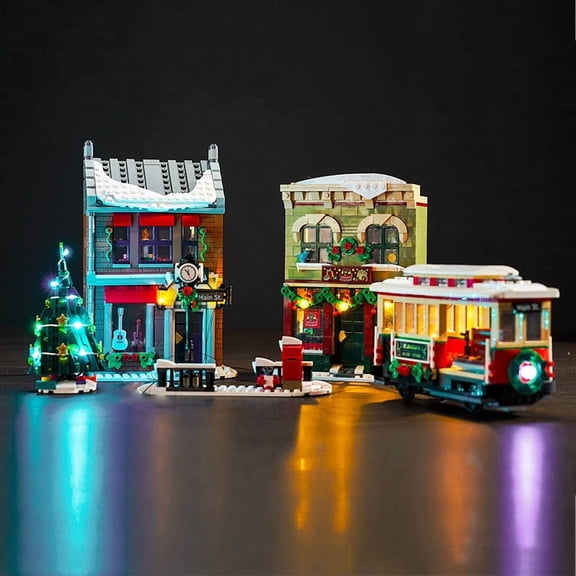 ‌LED Light Compatible with Legos 10308 Building Set, LED Light Kit for Legos 10308 Christmas Festival Street Building Toy, Only Decoration Lights, No Building Model Kit