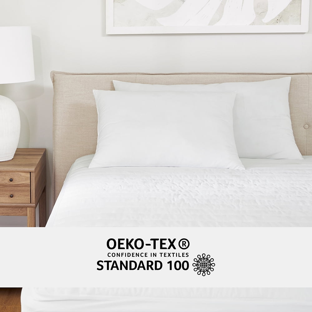 Plush Bed Pillows 2-Pack For All Sleep Styles - Back, Side and Stomach Sleepers - in Standard/Queen Size by Comfort Canopy
