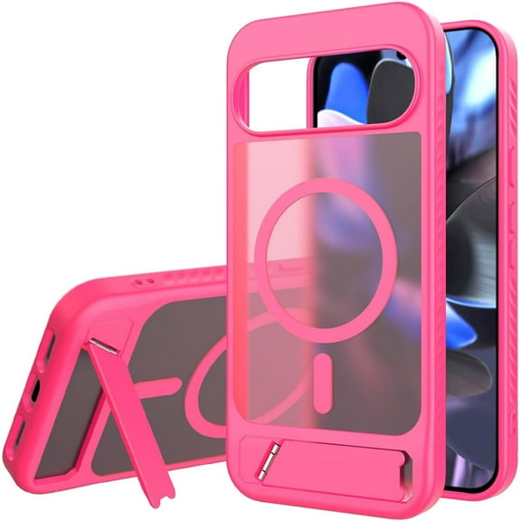 MYKOMI Magnetic for Google Pixel 10 Pro XL Case with Kickstand, Compatible with MagSafe, Slim Fit Pixel 10 Pro XL Military Grade Drop Protection Shockproof Anti-Fingerprint Phone Case