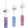 thumbnail image 1 of 3 Pcs Japanese Wind Chimes Glass Wind Chime Glass Craft Ornaments Garden Hanging Ornament Home Decor, 1 of 4