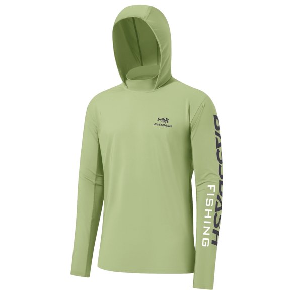 BASSDASH UPF 50 Men’s UV Sun Protection Long Sleeve Performance Fishing Hoodie Hooded Shirts