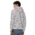 thumbnail image 4 of Kdxio Santa with Gifts Print Men Hoodies Casual Hoodies for Men with Zip Pockets Full Zip Long Sleeve Sweatshirt Sports Hooded Jacket-3X-Large, 4 of 5