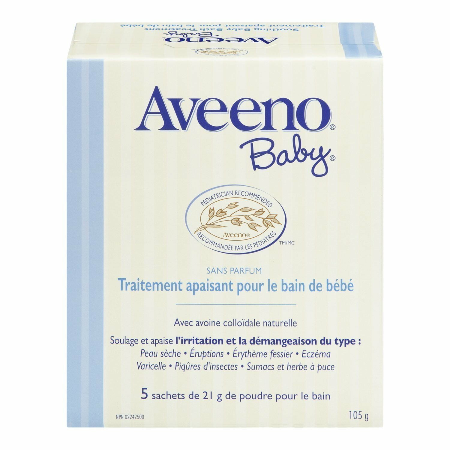 4 Pack Aveeno Baby Eczema Therapy Soothing Baby Bath Treatment, 5 Count-3.75oz